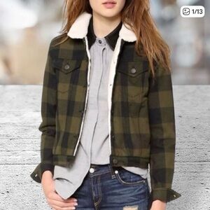 Rag & Bone Plaid Jacket with Sherpa Lining